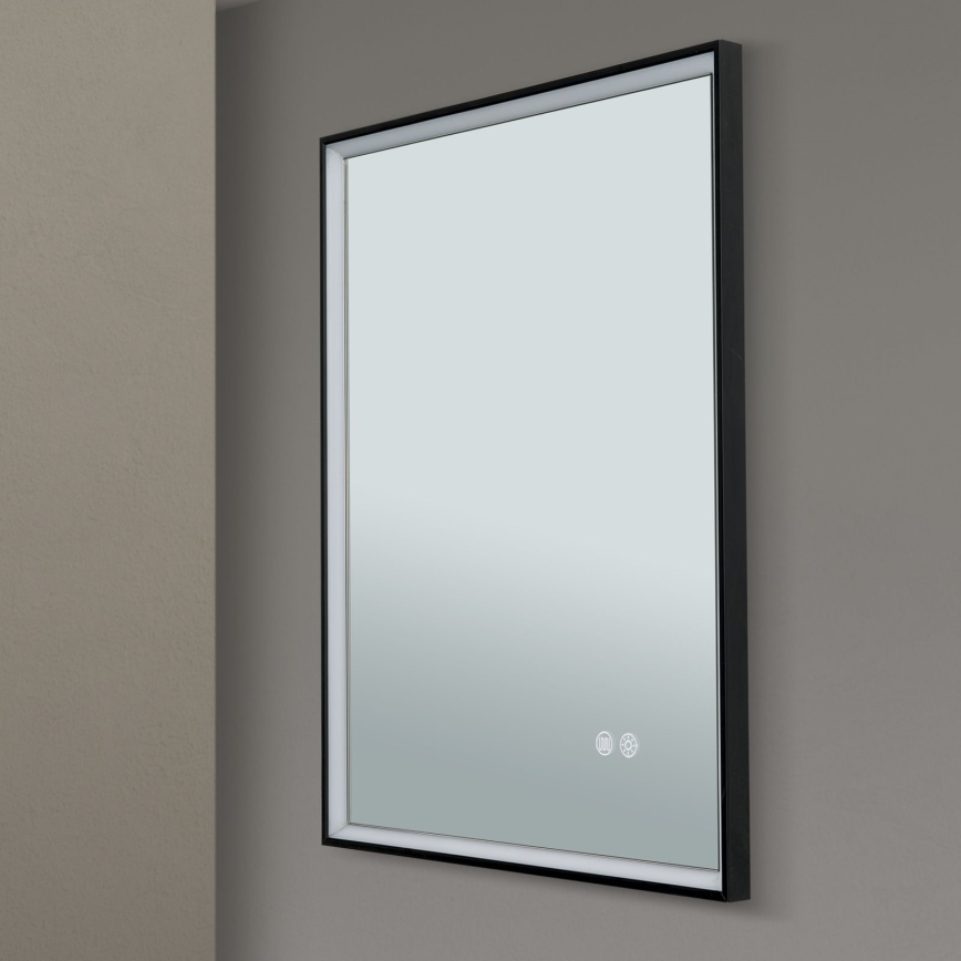 LED Badrum uppvärmd vägg spegel med en bakgrundsbelyst FRAME LED/48W/230V 3000/4000/6000K 60x45 cm IP44