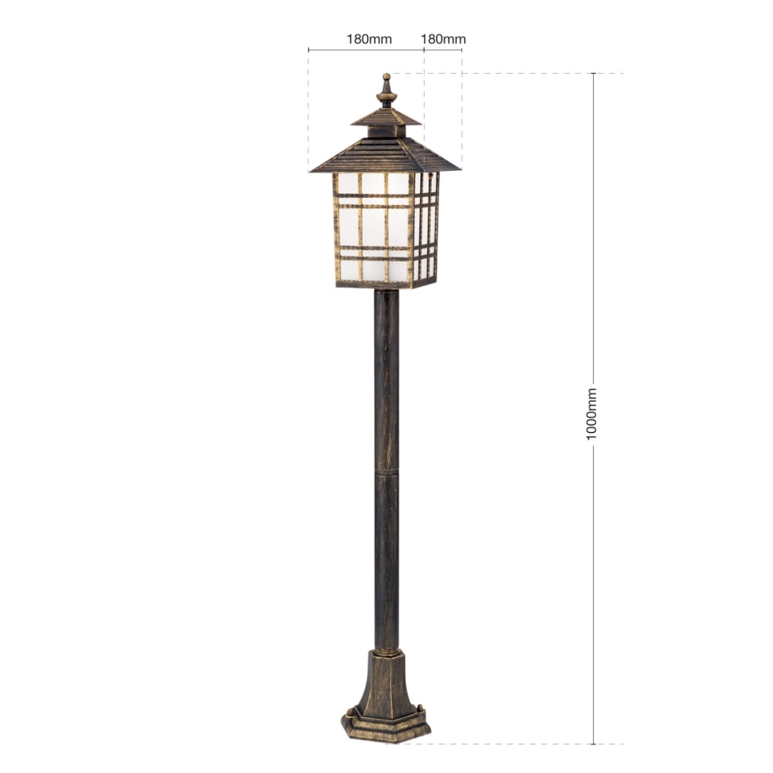 Utomhuslampa KIKO 1xE27/11W/230V IP44 brons/patina