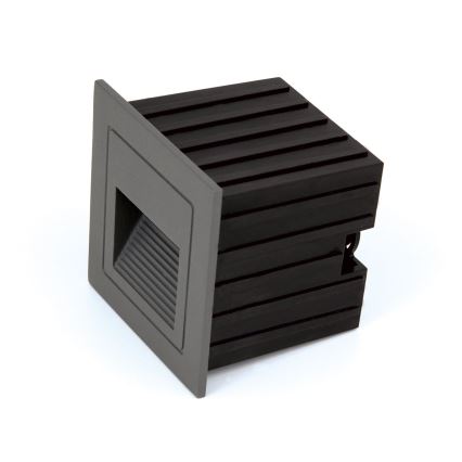 LED Inbyggd lampa LORO LED/2W/230V IP65 antracit
