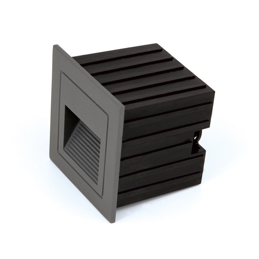 LED Inbyggd lampa LORO LED/2W/230V IP65 antracit