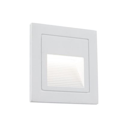 LED Inbyggd lampa LORO LED/2W/230V IP65 vit