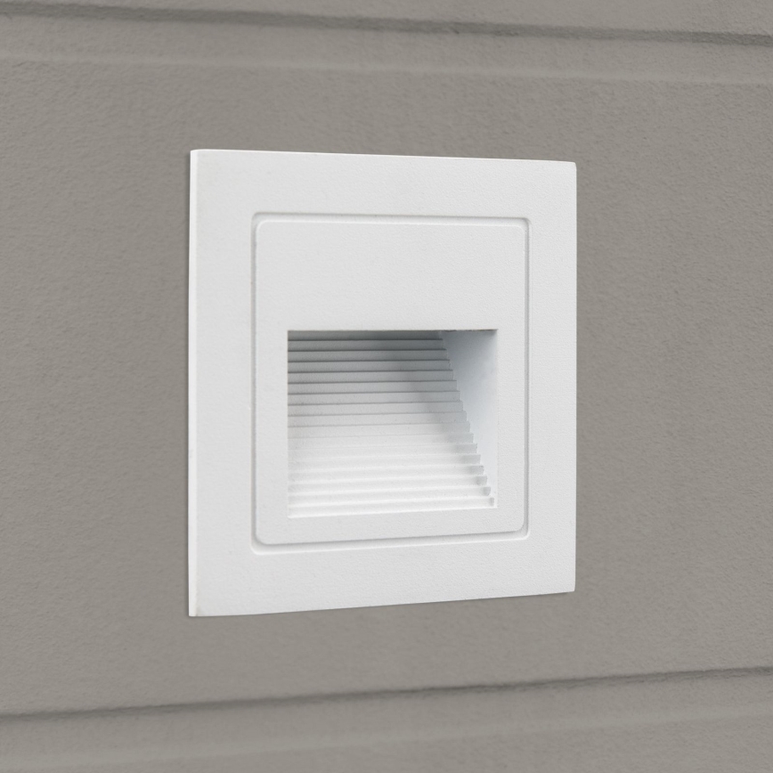 LED Inbyggd lampa LORO LED/2W/230V IP65 vit
