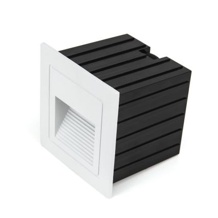 LED Inbyggd lampa LORO LED/2W/230V IP65 vit