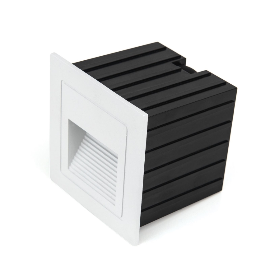 LED Inbyggd lampa LORO LED/2W/230V IP65 vit