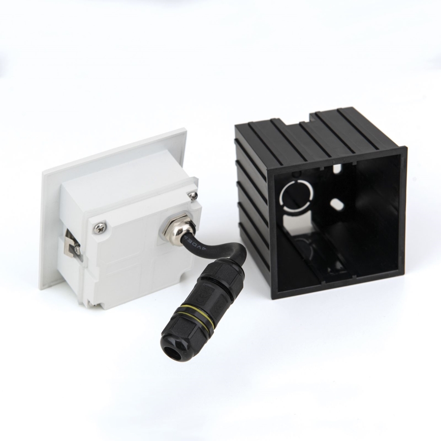 LED Inbyggd lampa LORO LED/2W/230V IP65 vit
