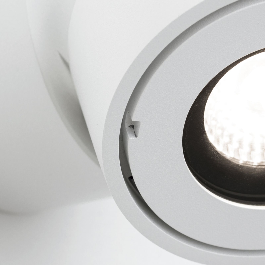 LED Ljusreglerad badrum spotlight HARVEY LED/15W/230V IP65 vit