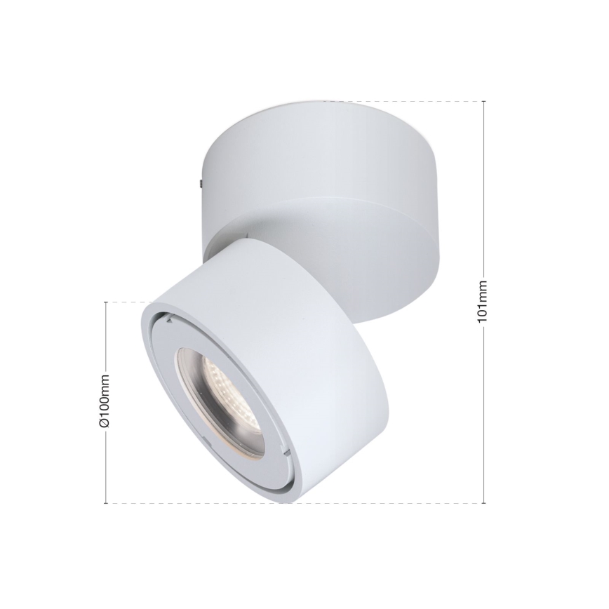 LED Ljusreglerad badrum spotlight HARVEY LED/15W/230V IP65 vit