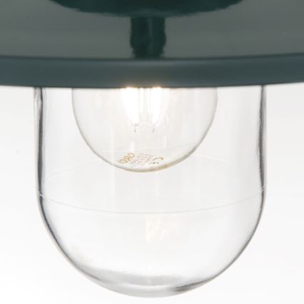 Pendellampa för utomhusbruk EDWARD 1xE27/60W/230V IP44 grön