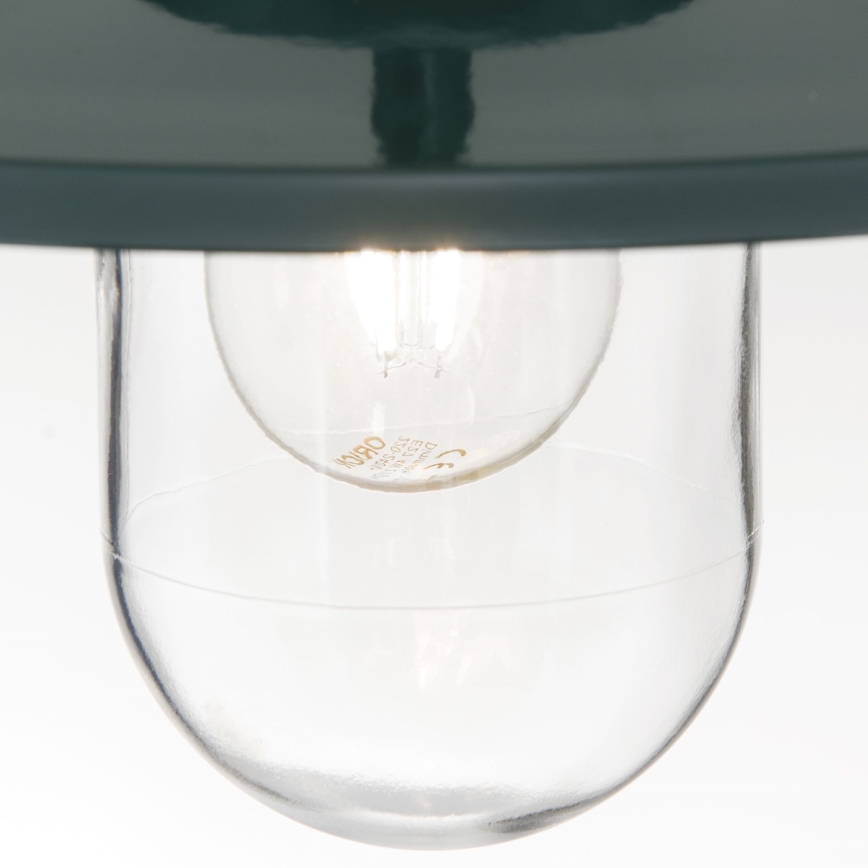 Pendellampa för utomhusbruk EDWARD 1xE27/60W/230V IP44 grön