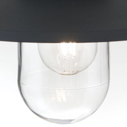 Pendellampa för utomhusbruk EDWARD 1xE27/60W/230V IP44 svart