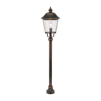 Utomhuslampa KENZO 1xE27/100W/230V IP44 brons/patina
