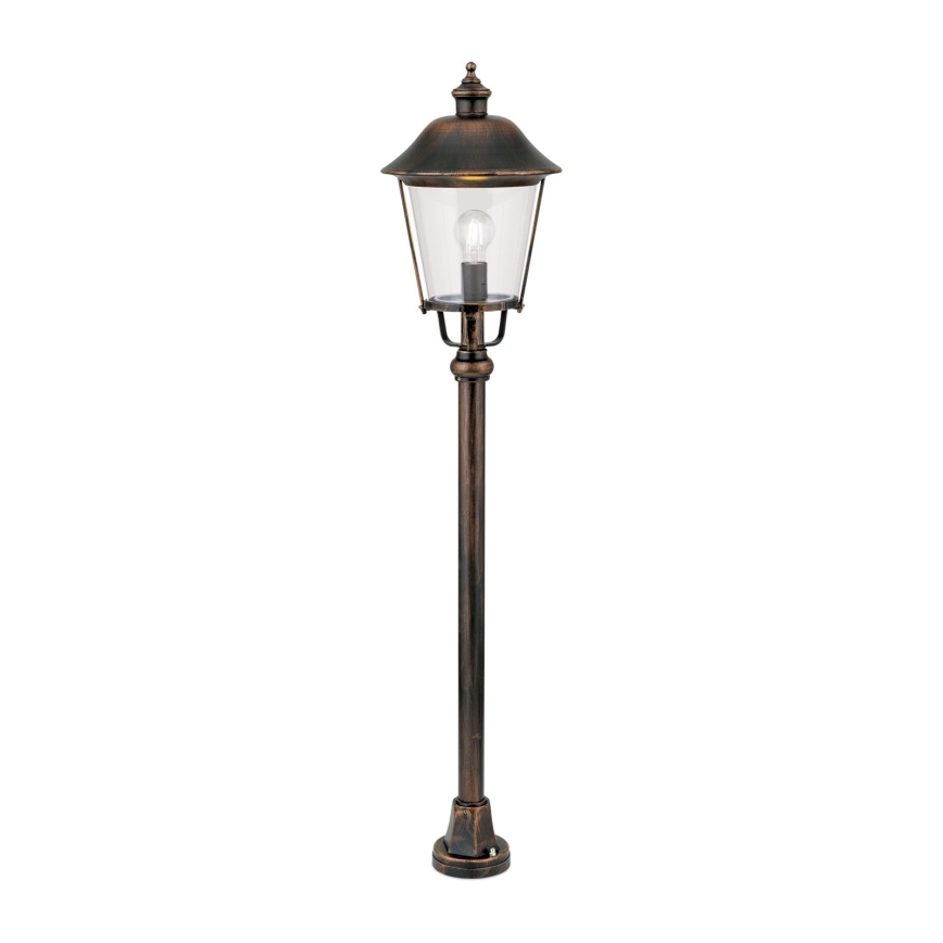Utomhuslampa KENZO 1xE27/100W/230V IP44 brons/patina