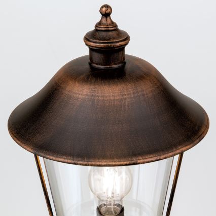 Utomhuslampa KENZO 1xE27/100W/230V IP44 brons/patina