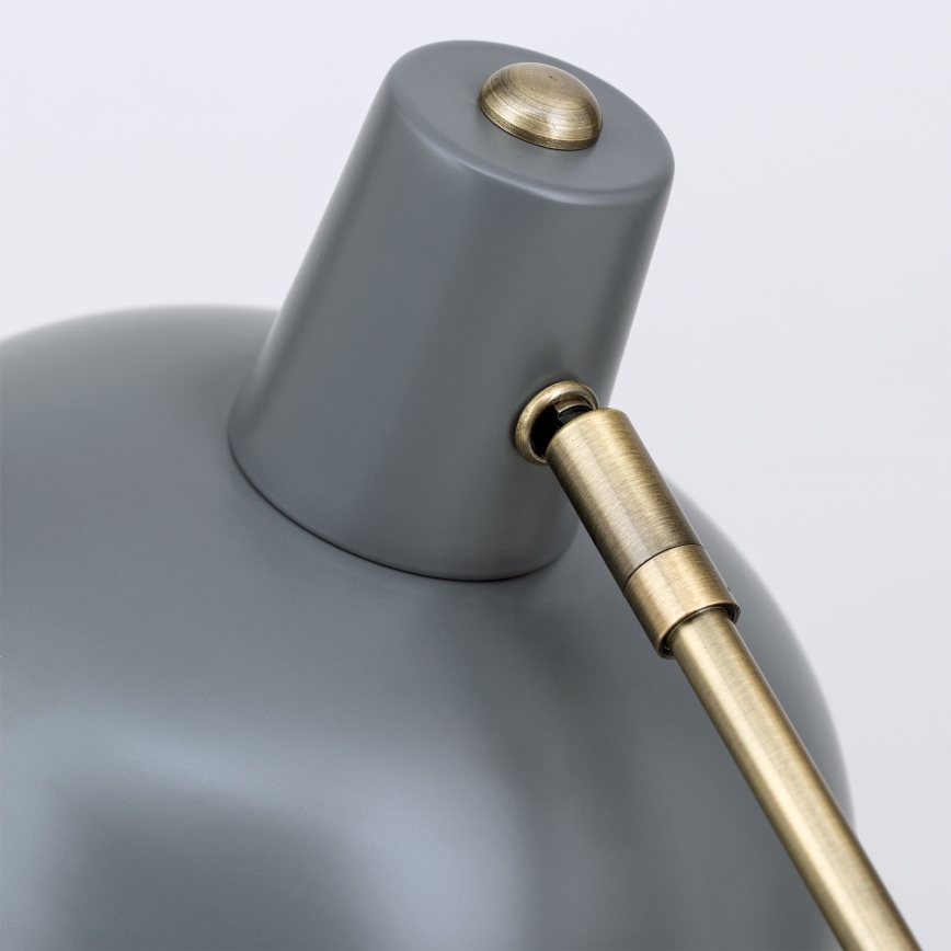 Bordslampa FEDRA 1xE14/40W/230V grå/mässing