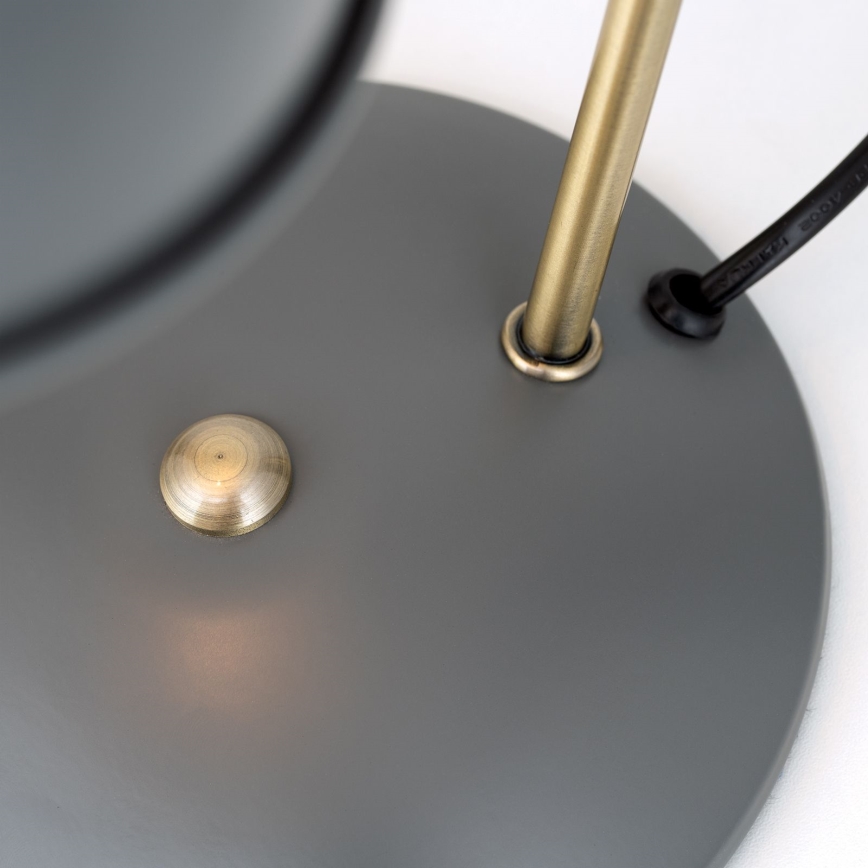 Bordslampa FEDRA 1xE14/40W/230V grå/mässing