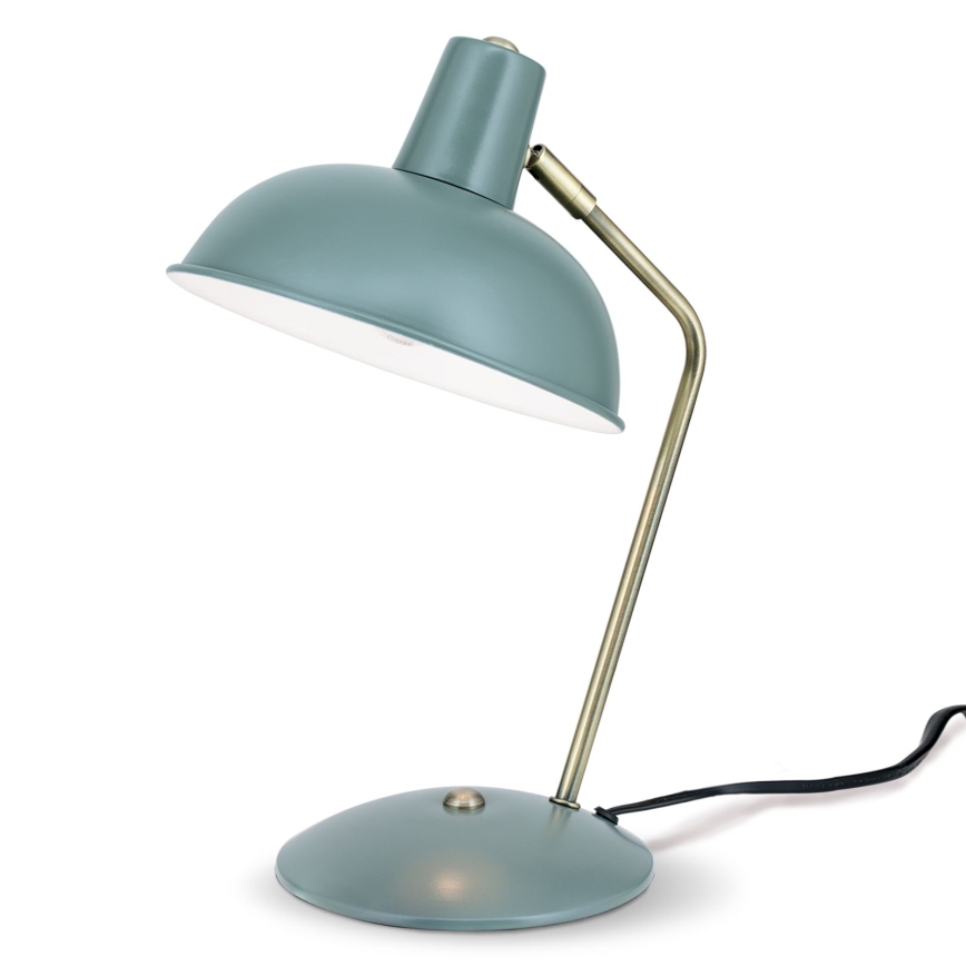 Bordslampa FEDRA 1xE14/40W/230V mintgrön/mässing