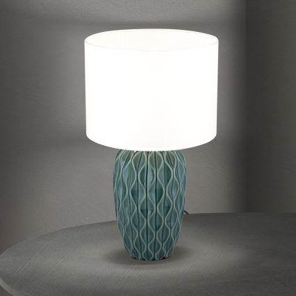 Bordslampa TORTUGA 1xE27/40W/230V grön/vit