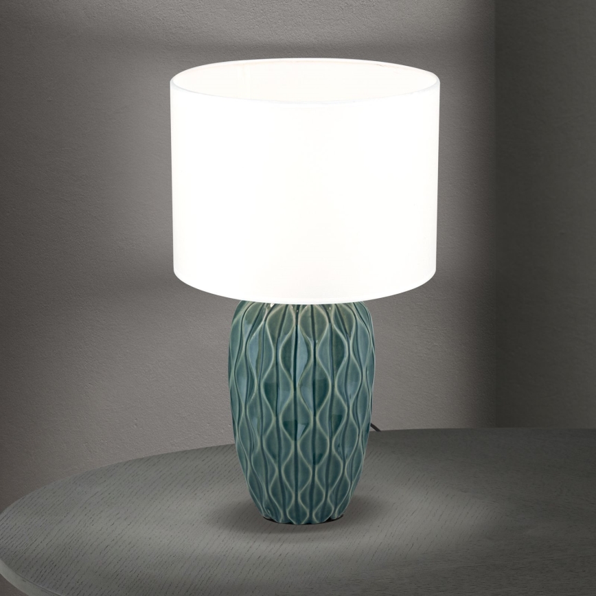 Bordslampa TORTUGA 1xE27/40W/230V grön/vit