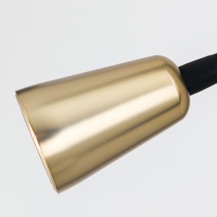 Dimmbar flexibel vägglampa DOTTY 1xGU10/10W/230V svart/mässing