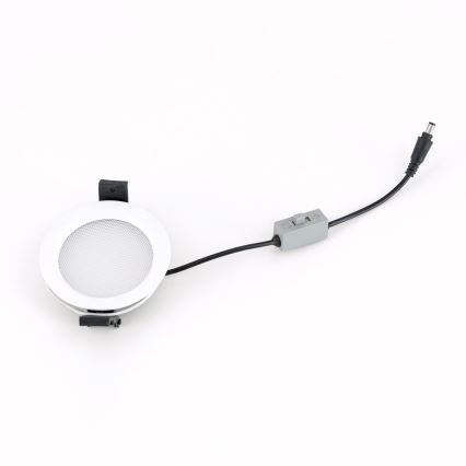 Dimbart infällt badrumsarmatur OFFICE LED/25W/230V 3000/4000/6000K Ø17 cm UGR19 IP44 vit
