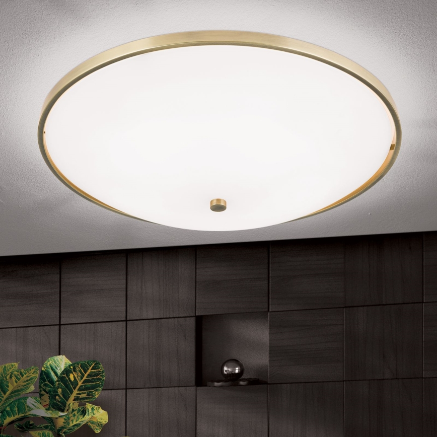 Taklampa AIDA 5xE27/60W/230V diameter 56,5 cm mässing
