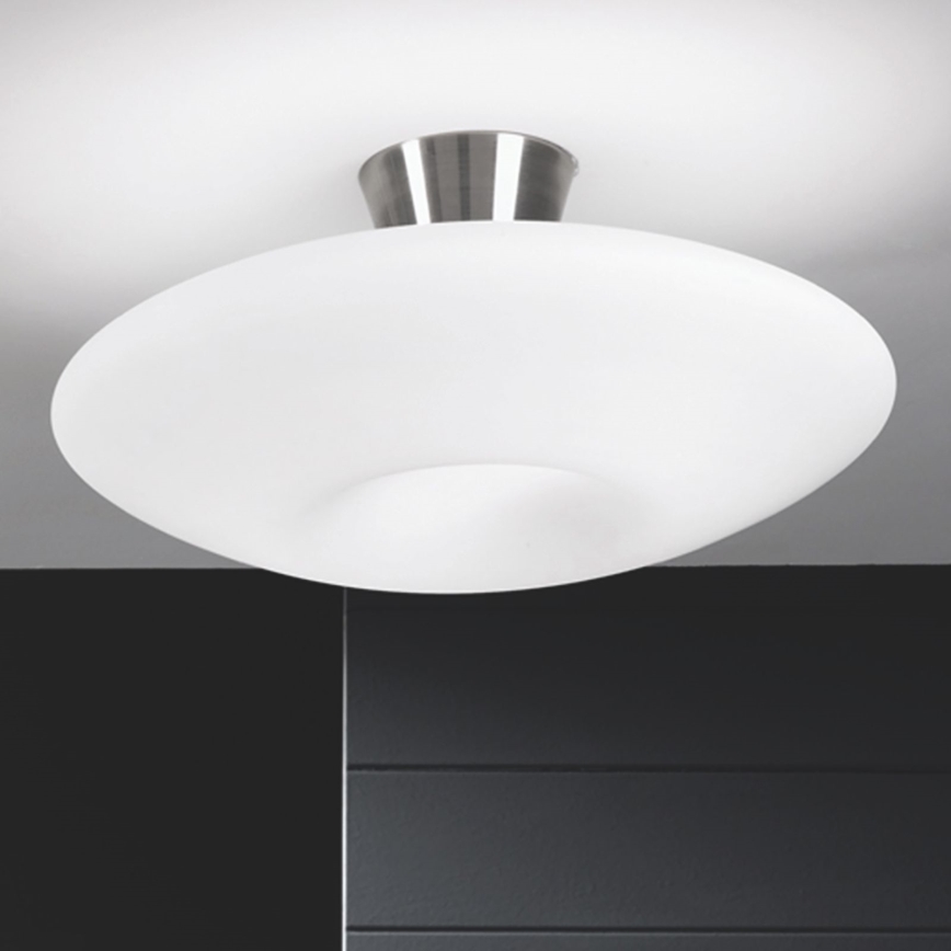 Taklampa BLANC 2xE27/60W/230V diameter 49 cm matt krom