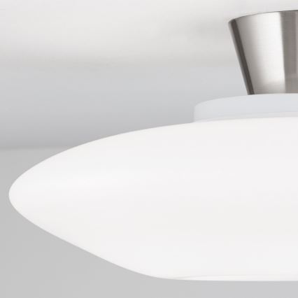 Taklampa BLANC 2xE27/60W/230V diameter 49 cm matt krom