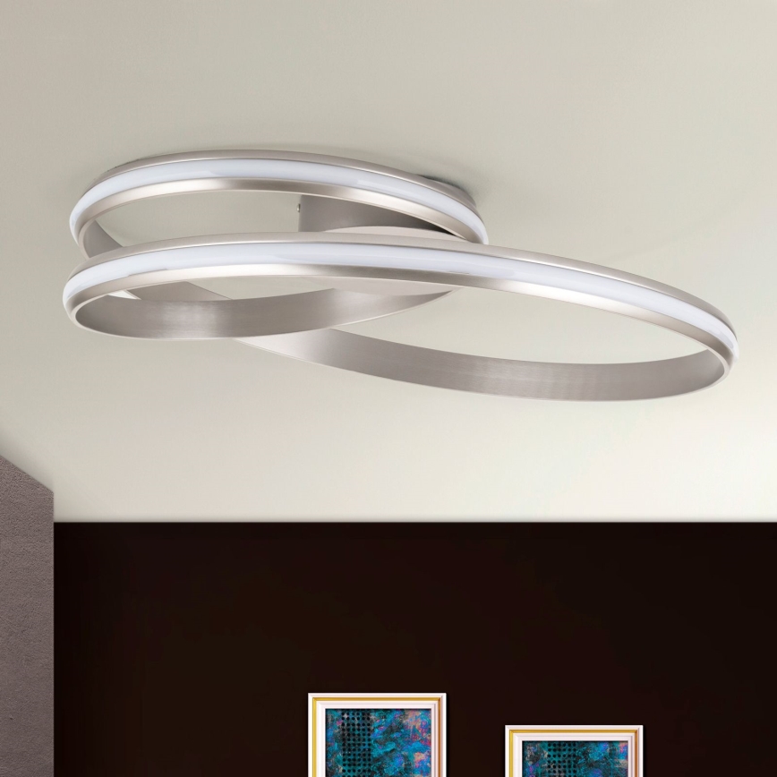LED Dimbar taklampa CIRCUS LED/30W/230V silver