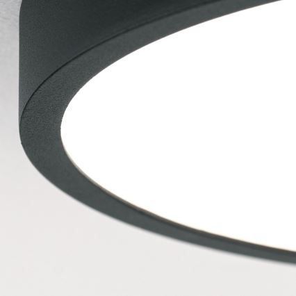 LED taklampa BULLY LED/12W/230V diameter 14 cm svart