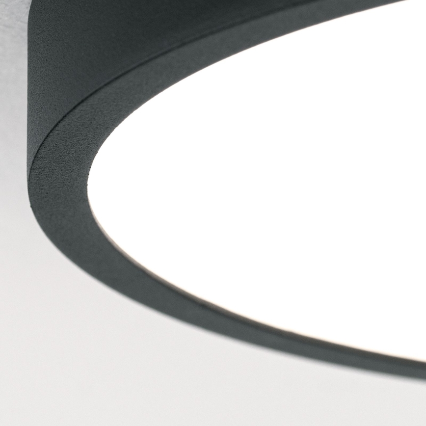 LED taklampa BULLY LED/12W/230V diameter 14 cm svart