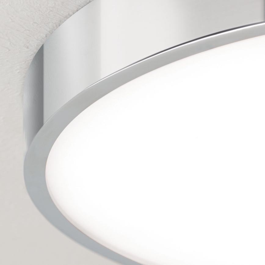 LED taklampa BULLY LED/28W/230V diameter 28 cm skinande krom