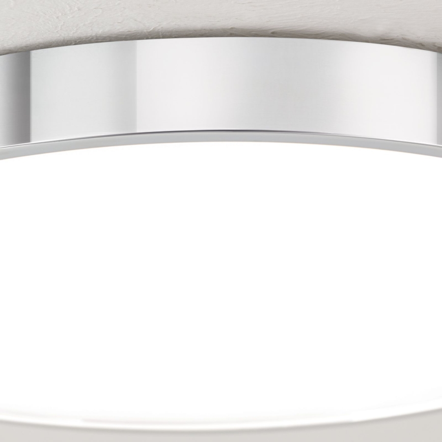 LED taklampa BULLY LED/28W/230V diameter 28 cm skinande krom