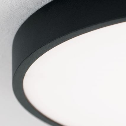 LED taklampa BULLY LED/28W/230V diameter 28 cm svart