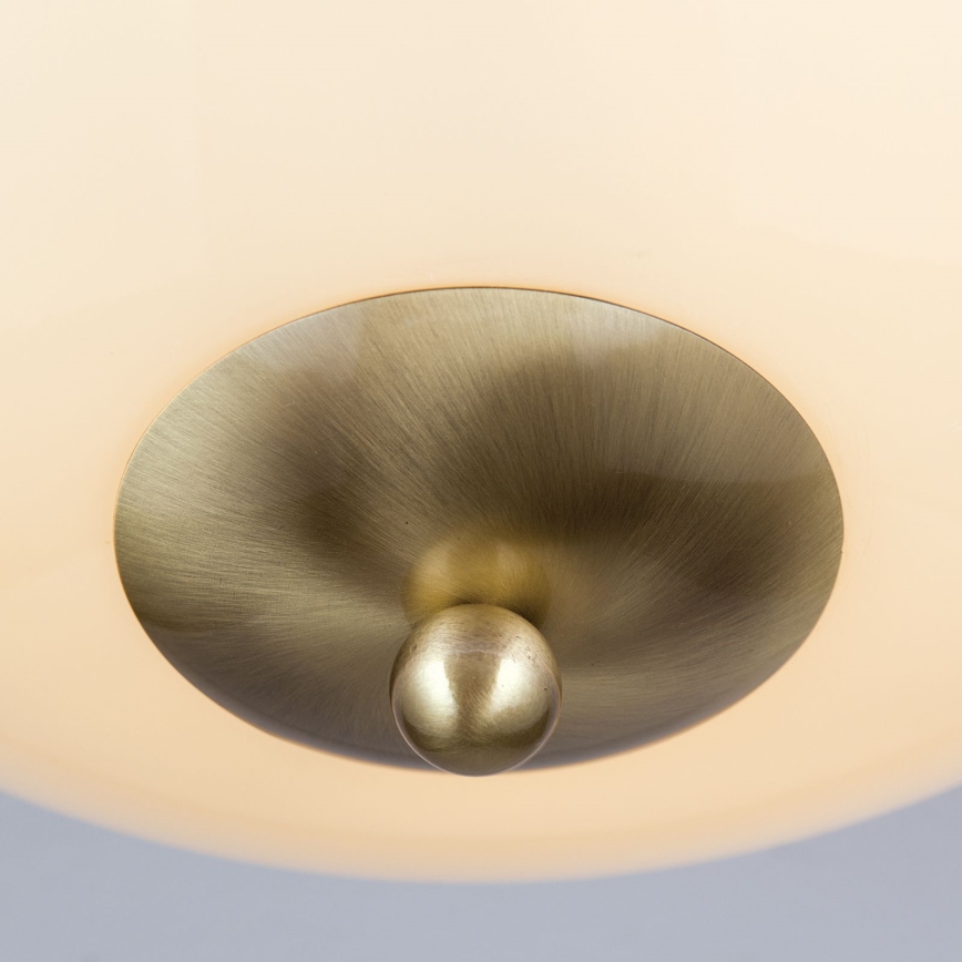 Taklampa AUSTRIAN OLD LAMP 3xE27/60W/230V diameter 50 cm brons/beige