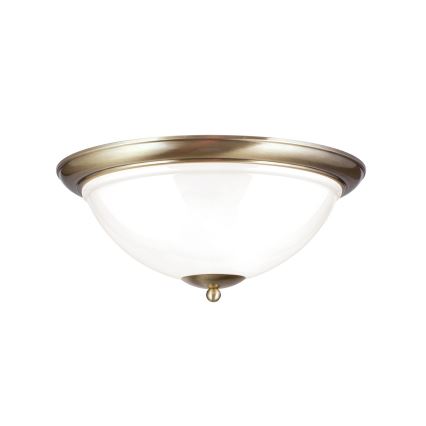Taklampa AUSTRIAN OLD LAMP 3xE27/60W/230V diameter 50 cm brons/vit