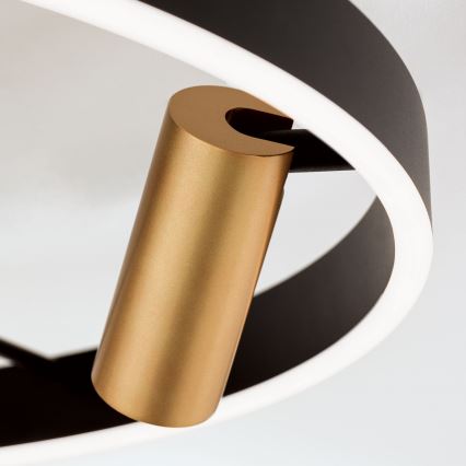 LED Dimbar taklampa BERLIN LED/50W/230V svart/guld