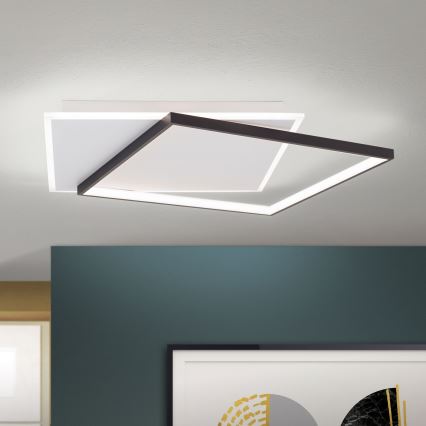 LED Dimbar taklampa EMANUEL LED/50W/230V vit/svart