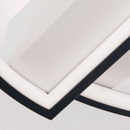 LED Dimbar taklampa OLGA LED/28W/230V svart/vit