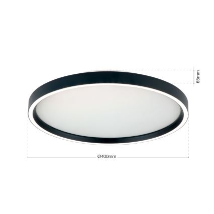 LED Dimbar taklampa MASCA LED/36W/230V 2700/3350/4000K diameter 40 cm svart