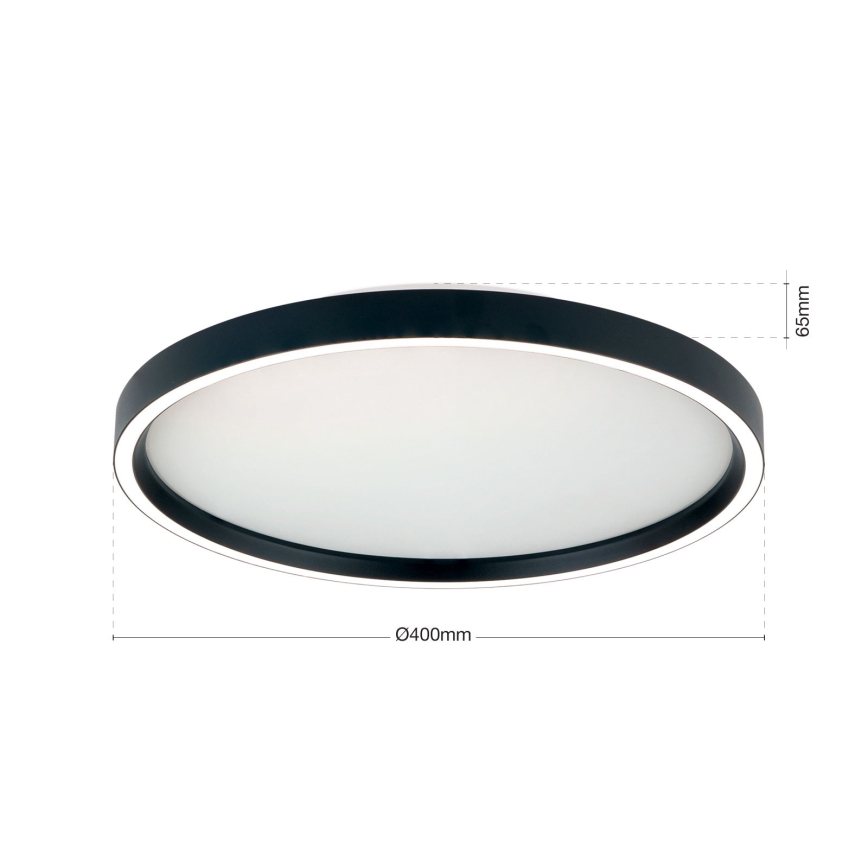 LED Dimbar taklampa MASCA LED/36W/230V 2700/3350/4000K diameter 40 cm svart