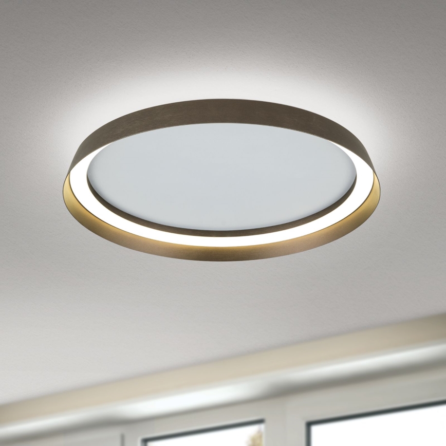 LED Dimbar taklampa MANTA LED/38W/230V 2700/3000/4000K diameter 45 cm brun