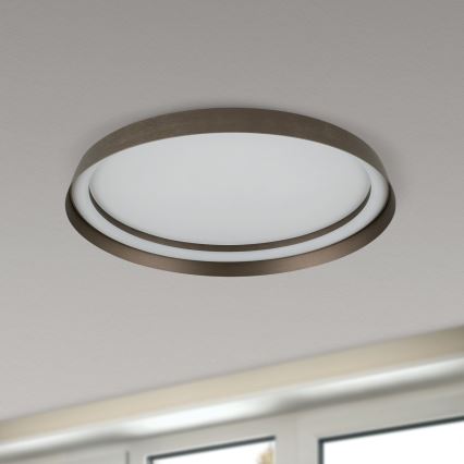 LED Dimbar taklampa MANTA LED/38W/230V 2700/3000/4000K diameter 45 cm brun