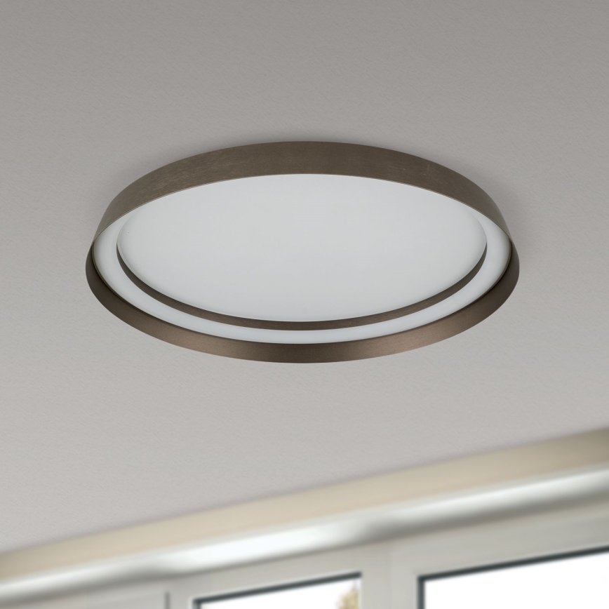 LED Dimbar taklampa MANTA LED/38W/230V 2700/3000/4000K diameter 45 cm brun
