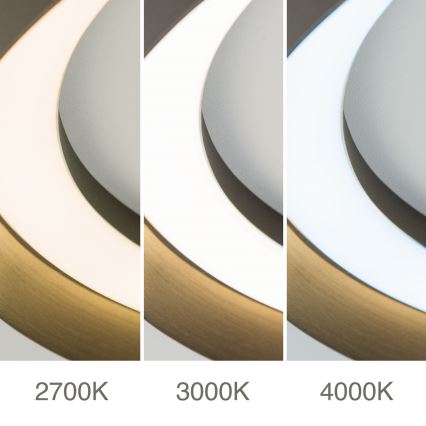LED Dimbar taklampa MANTA LED/38W/230V 2700/3000/4000K diameter 45 cm brun