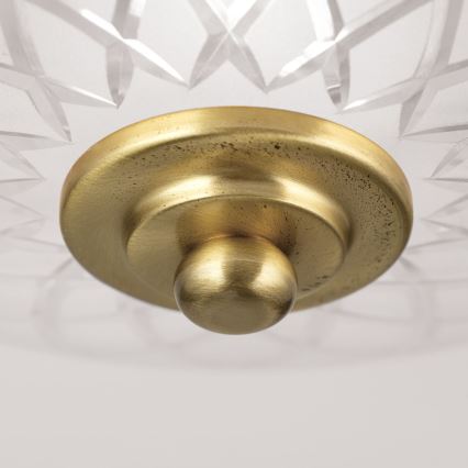 Taklampa PORTO 1xE27/40W/230V diameter 26 cm guld