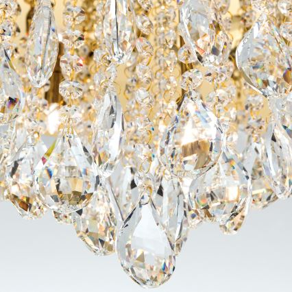 Vägglampa i kristall CELESTE 12xG9/40W/230V diameter 75 cm guld