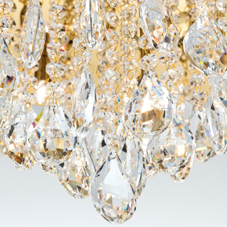Vägglampa i kristall CELESTE 12xG9/40W/230V diameter 75 cm guld