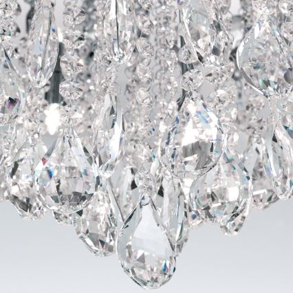 Vägglampa i kristall CELESTE 12xG9/40W/230V diameter 75 cm skinande krom