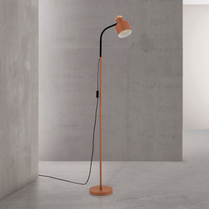 Golvslampa GILI 1xE27/40W/230V, tegelröd