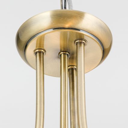 Ljuskrona på kedja AIDA 3xE27/60W/230V diameter 39,5 cm mässing